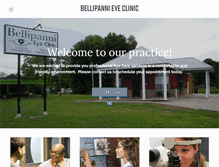 Tablet Screenshot of bellipannieyeclinic.com